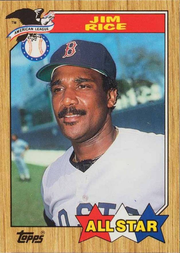 1987 Topps Tiffany Jim Rice #610 Baseball Card