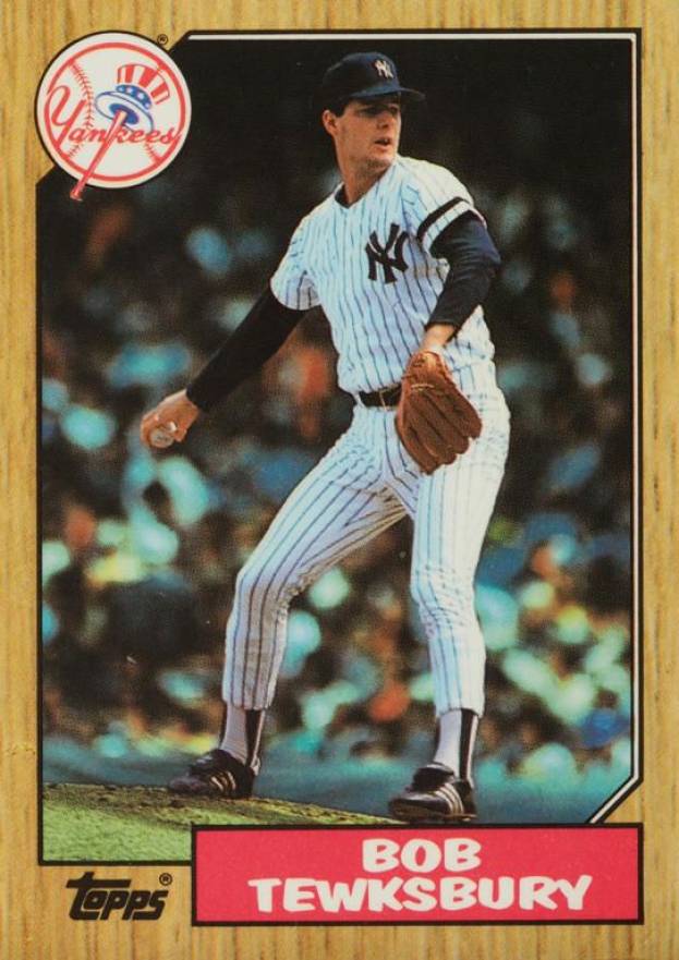 1987 Topps Tiffany Bob Tewksbury #254 Baseball Card