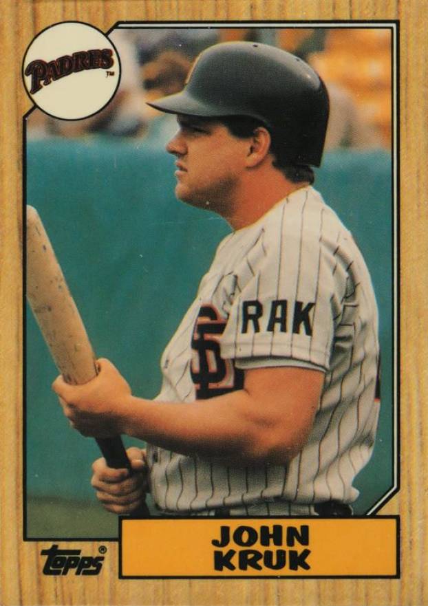 1987 Topps Tiffany John Kruk #123 Baseball Card