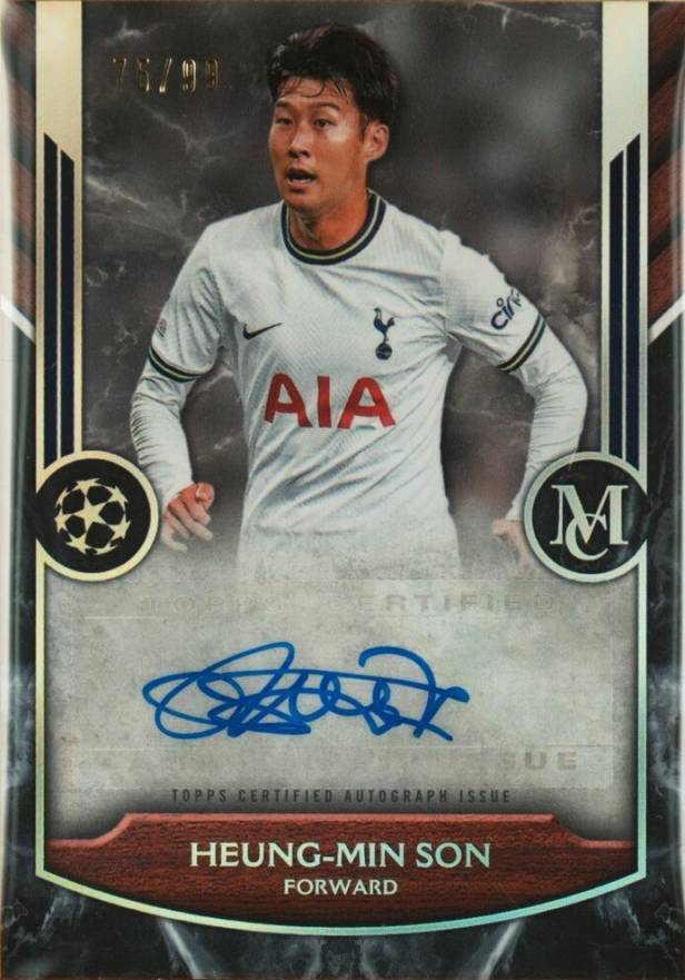 2022 Topps Museum Collection UEFA Champions League Framed Autographs Heung-Min Son #FAHMS Soccer Card