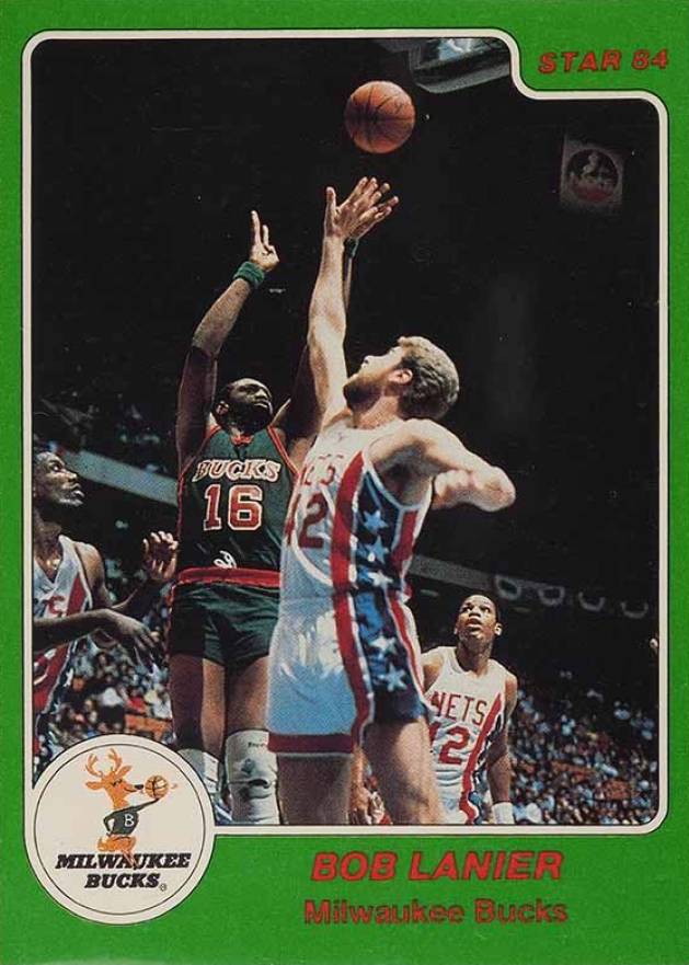 1984 Star Arena Milwaukee Bucks Bob Lanier #6 Basketball Card