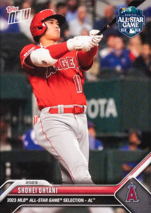 2023 Topps Now MLB All-Star Game Selections Shohei Ohtani #ASGSO Baseball Card