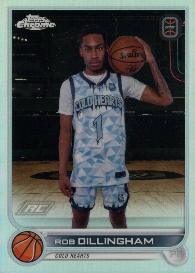 2022 Topps Chrome Overtime Elite Rob Dillingham #66 Basketball Card