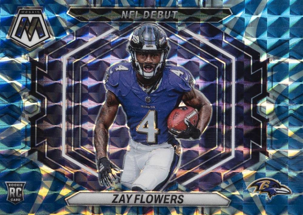 2023 Panini Mosaic NFL Debut Zay Flowers #ND18 Football Card