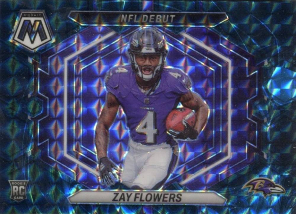 2023 Panini Mosaic NFL Debut Zay Flowers #ND18 Football Card