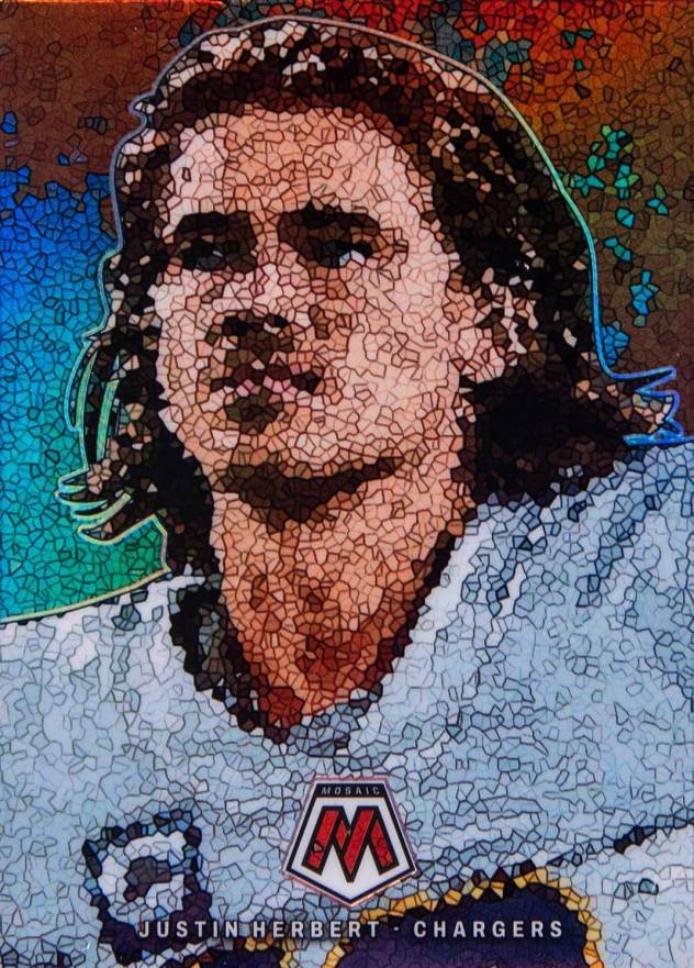 2023 Panini Mosaic Micro Mosaic Justin Herbert #MM12 Football Card