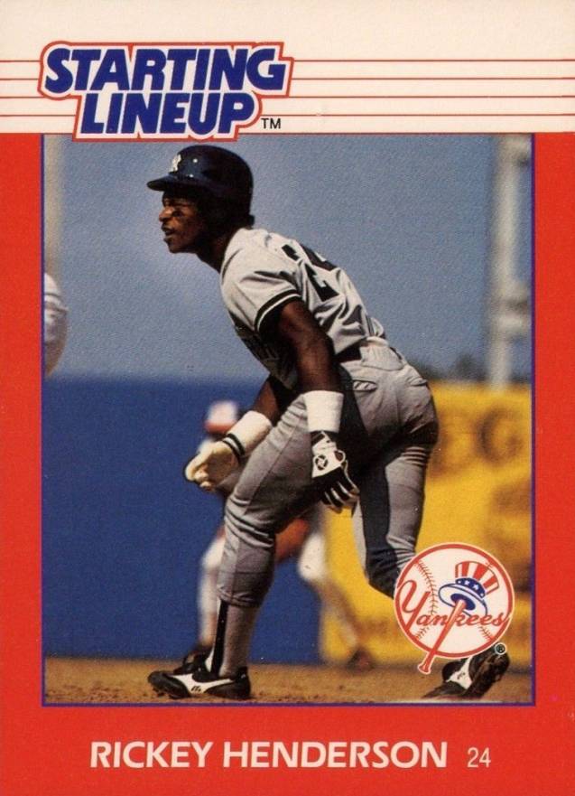 1988 Kenner Starting Lineup Rickey Henderson # Baseball Card