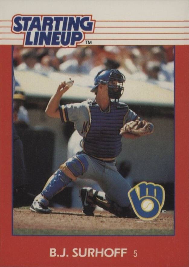 1988 Kenner Starting Lineup B.J. Surhoff # Baseball Card