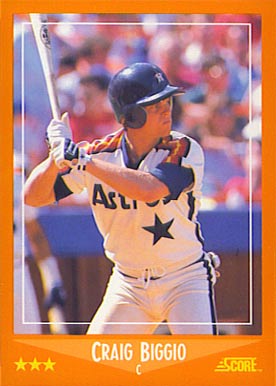 1988 Score Traded Craig Biggio #103T Baseball Card