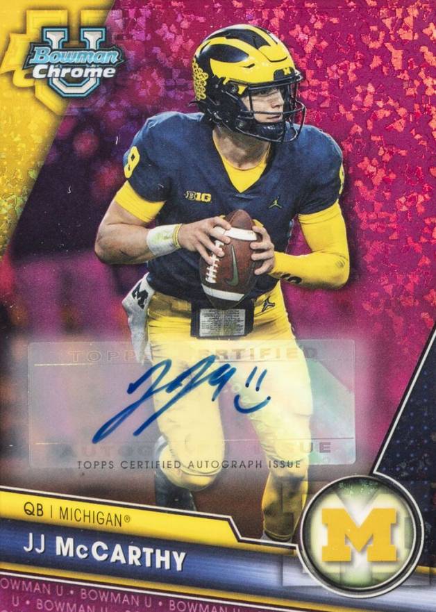 2023 Bowman University Chrome JJ Mccarthy #124 Football Card