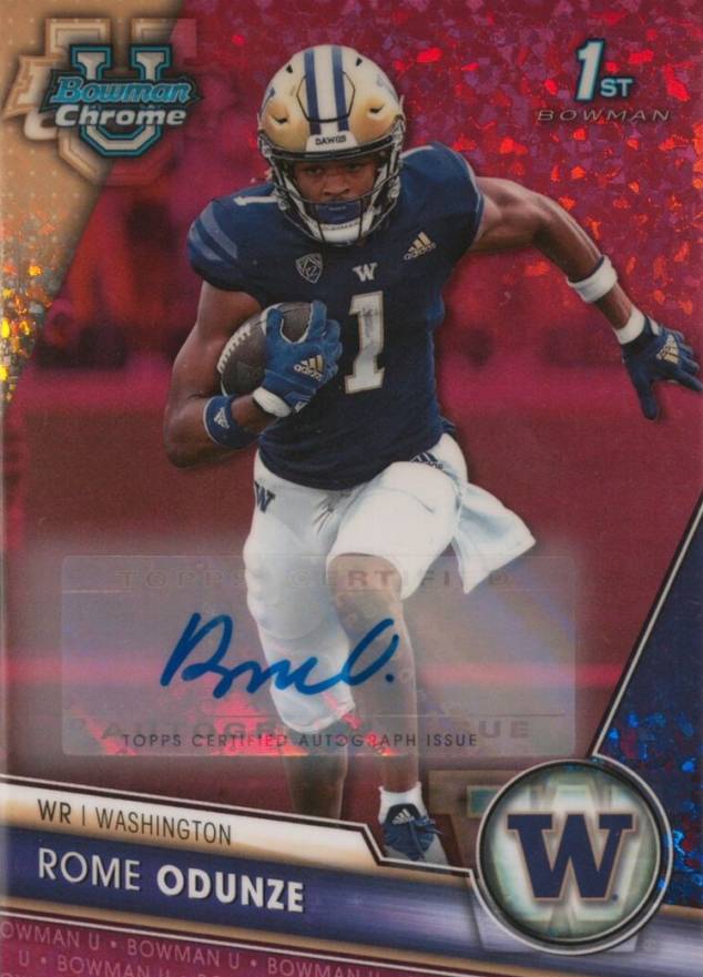 2023 Bowman University Chrome Rome Odunze #138 Football Card