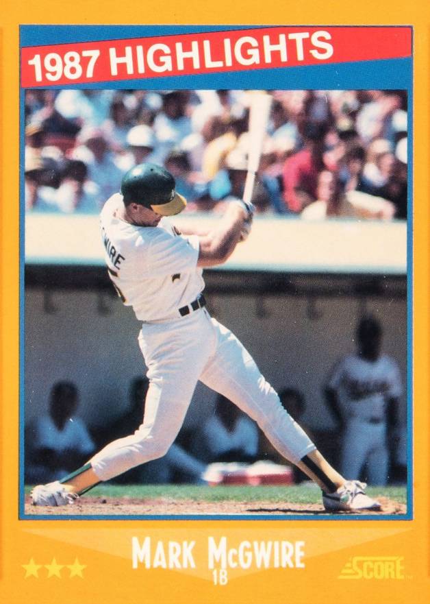 1988 Score Mark McGwire #659 Baseball Card