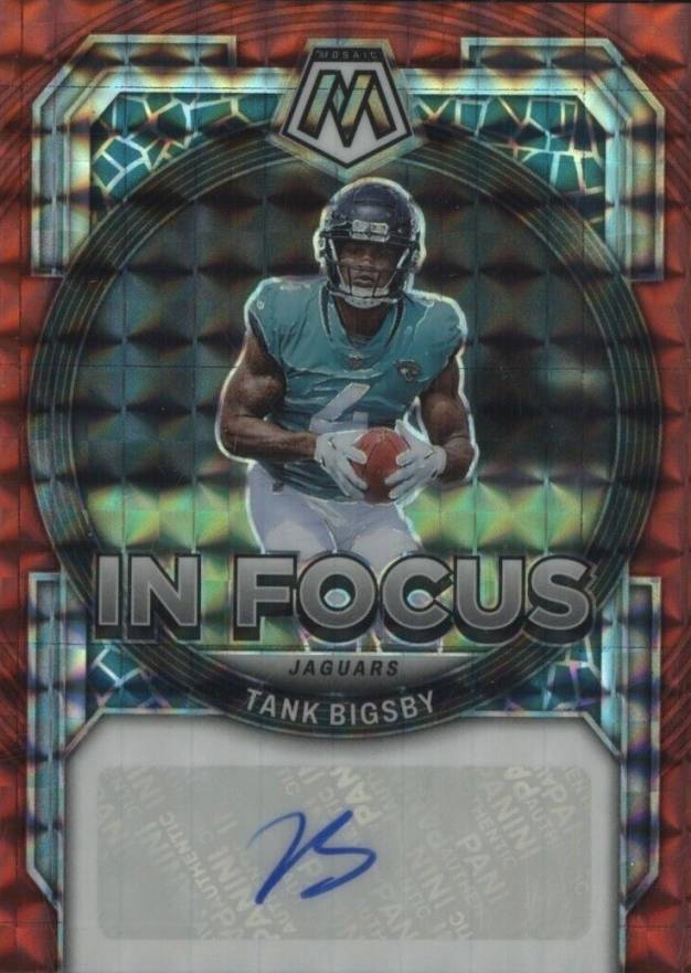 2023 Panini Mosaic in Focus Signature Tank Bigsby #IFTB Football Card