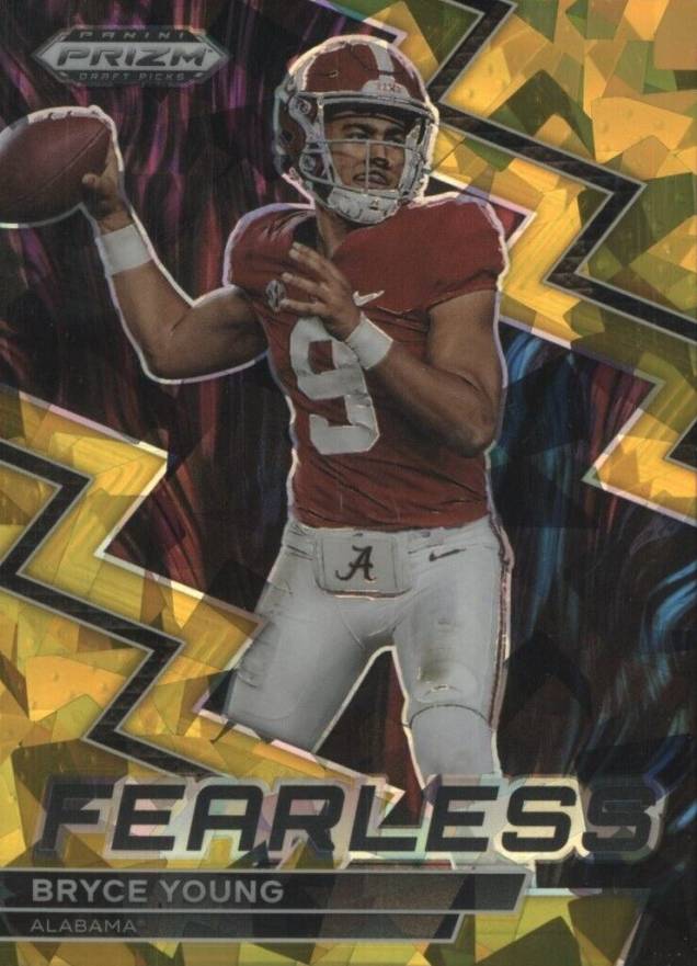 2023 Panini Prizm Draft Picks Fearless Bryce Young #F16 Football Card