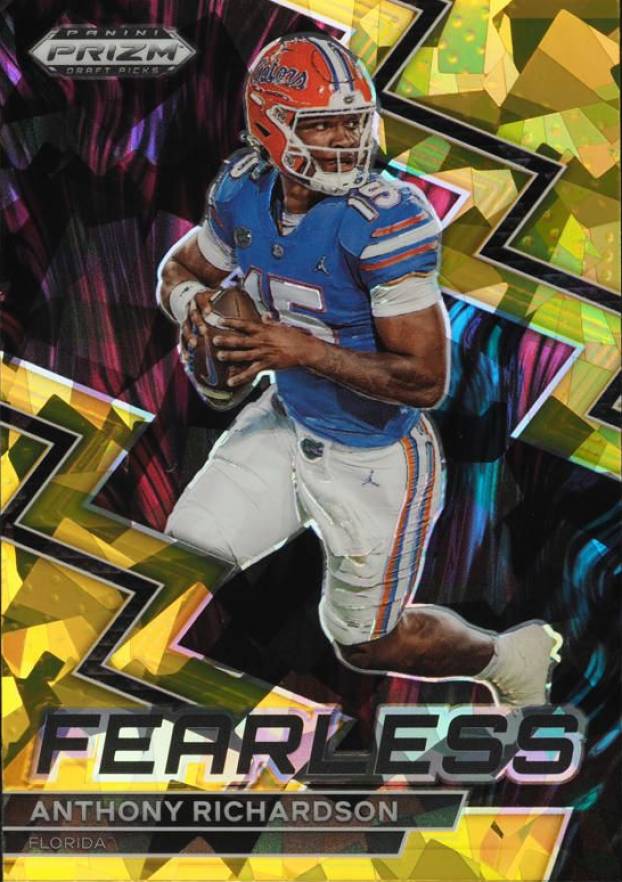 2023 Panini Prizm Draft Picks Fearless Anthony Richardson #F19 Football Card