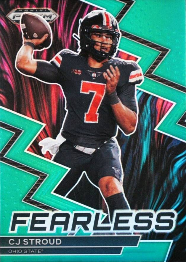 2023 Panini Prizm Draft Picks Fearless CJ Stroud #F17 Football Card