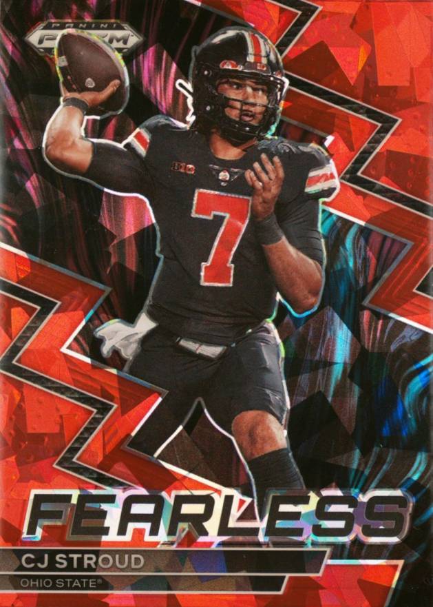 2023 Panini Prizm Draft Picks Fearless CJ Stroud #F17 Football Card