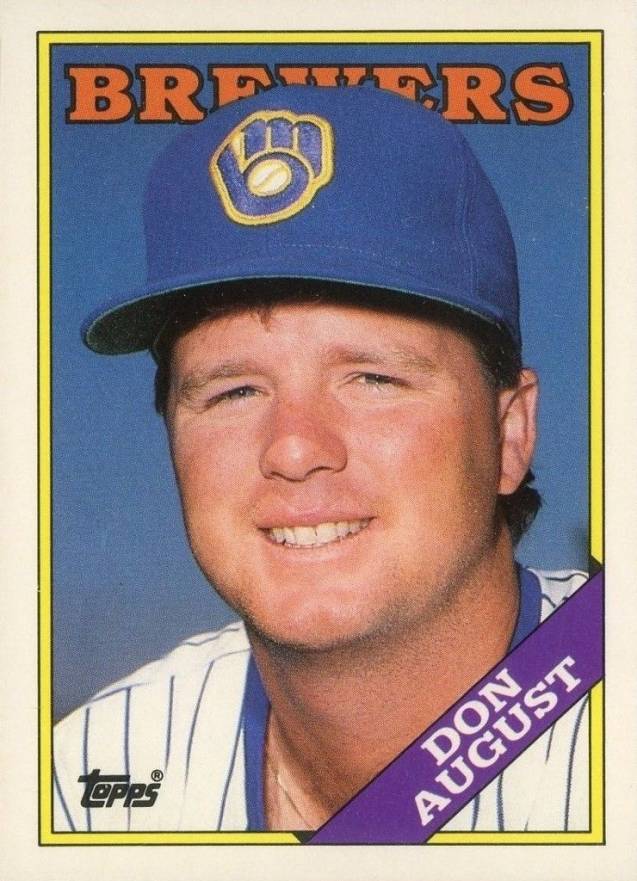 1988 Topps Traded Don August #7T Baseball Card