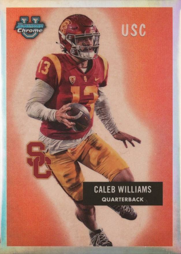 2023 Bowman University Chrome 1955 Bowman Caleb Williams #55BF1 Football Card