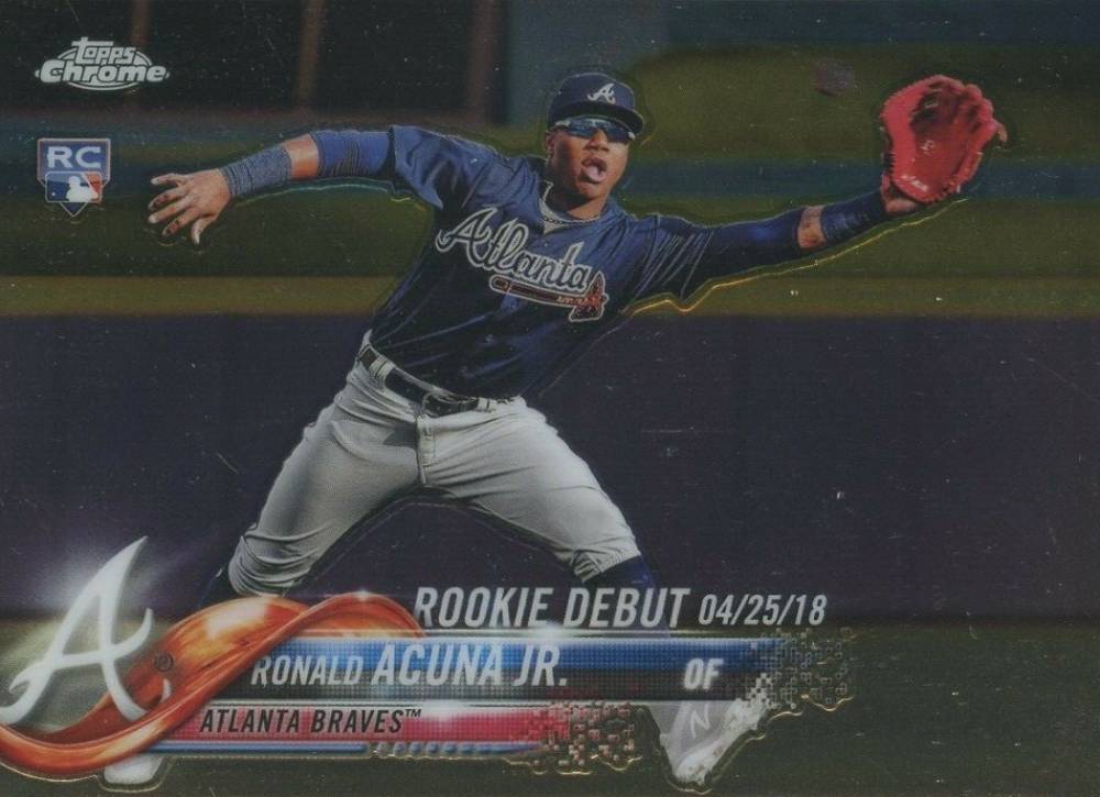 2018 Topps Chrome Update Ronald Acuna Jr. #HMT31 Baseball Card