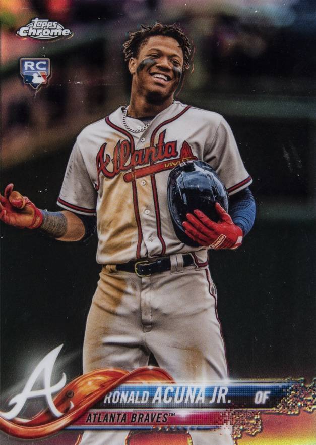 2018 Topps Chrome Update Ronald Acuna Jr. #HMT25 Baseball Card