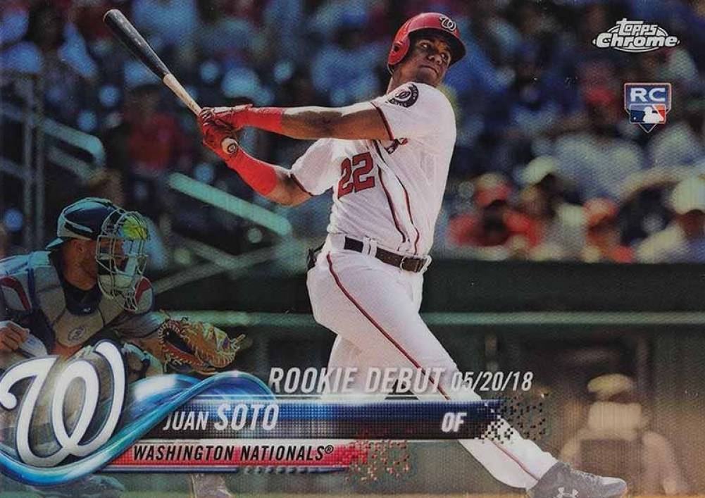 2018 Topps Chrome Update Juan Soto #HMT98 Baseball Card