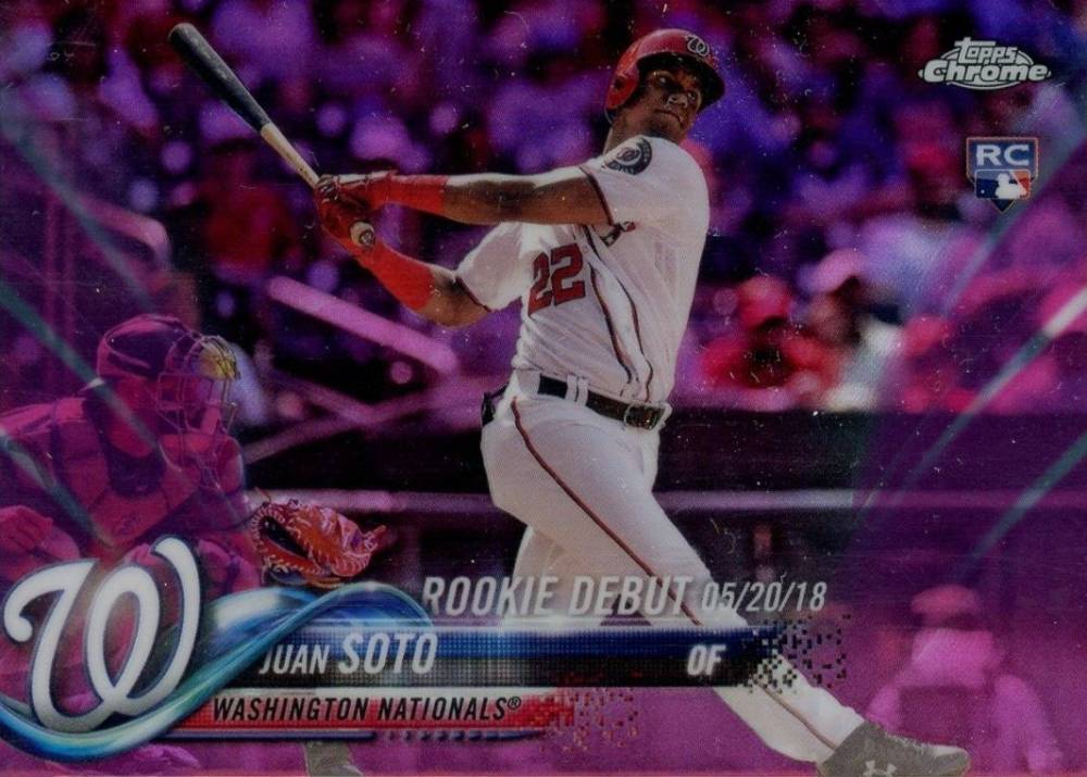 2018 Topps Chrome Update Juan Soto #HMT98 Baseball Card