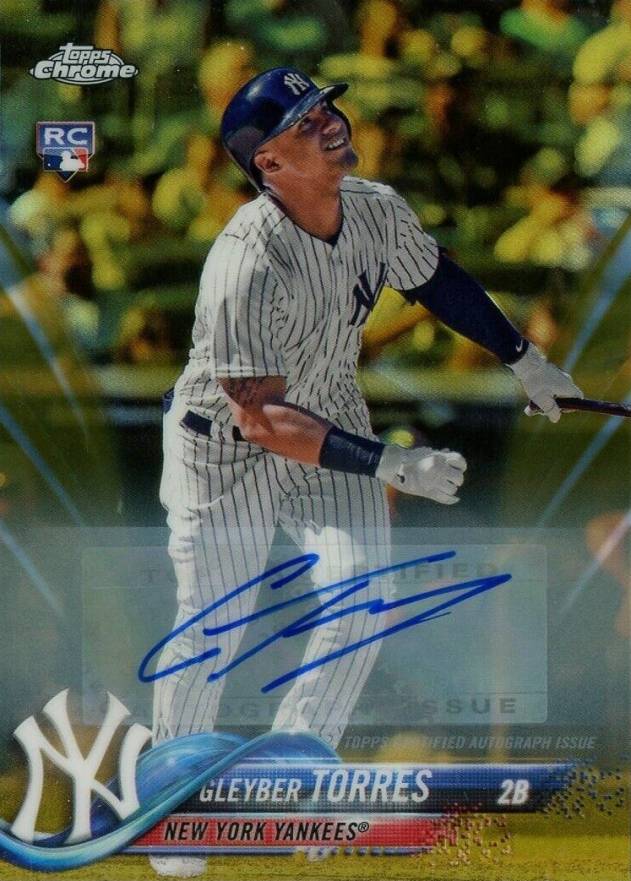 2018 Topps Chrome Update Gleyber Torres #HMT9 Baseball Card