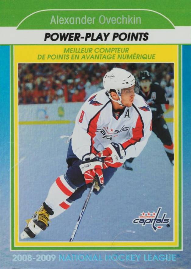 2009 O-Pee-Chee Stat Leaders Alexander Ovechkin #SL8 Hockey Card