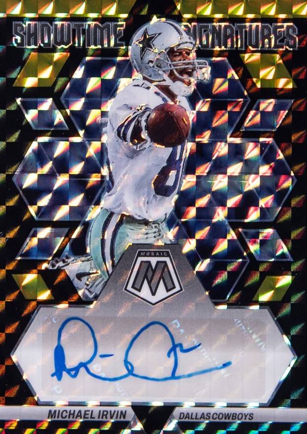 2023 Panini Mosaic Showtime Signature Michael Irvin #SSMI Football Card