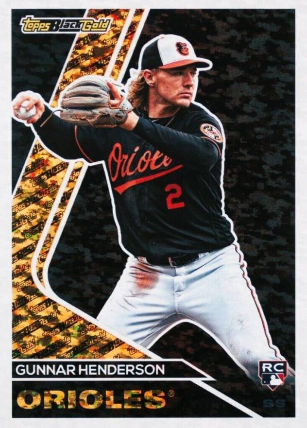 2023 Topps Update Black Gold Gunnar Henderson #BG2 Baseball Card