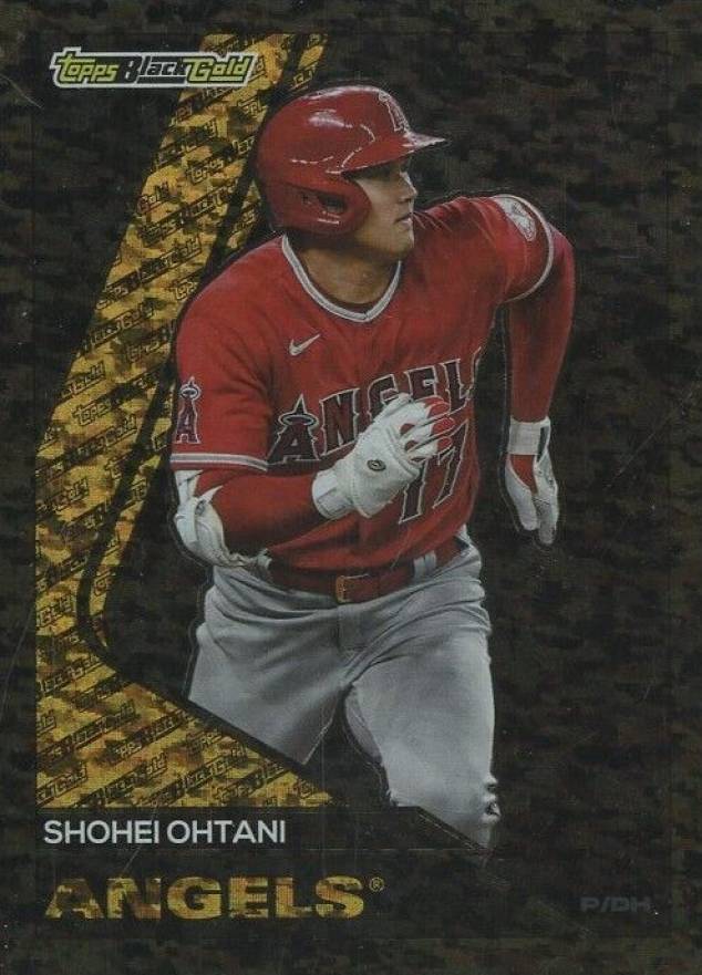 2023 Topps Update Black Gold Shohei Ohtani #BG4 Baseball Card