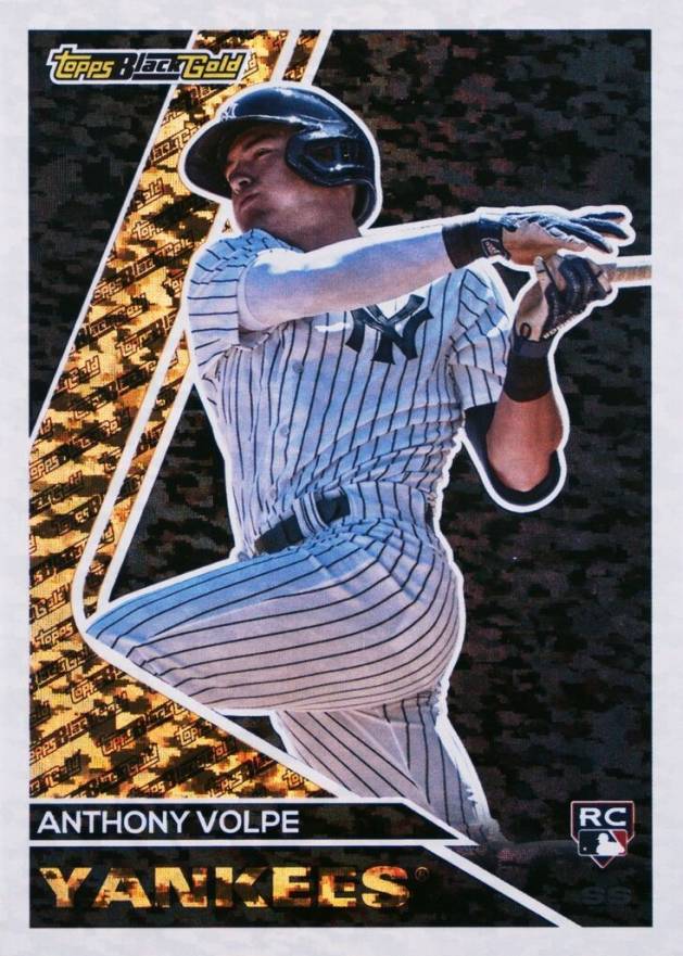 2023 Topps Update Black Gold Anthony Volpe #BG10 Baseball Card