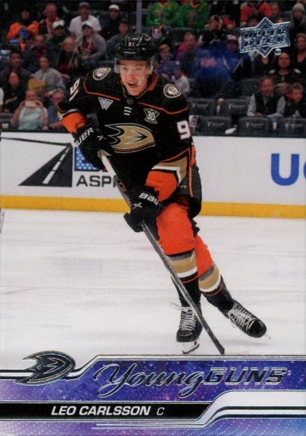 2023 Upper Deck Leo Carlsson #468 Hockey Card