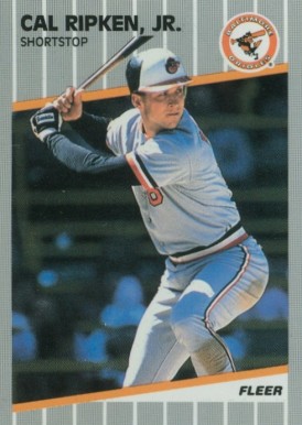 1989 Fleer Glossy Cal Ripken Jr. #617 Baseball Card