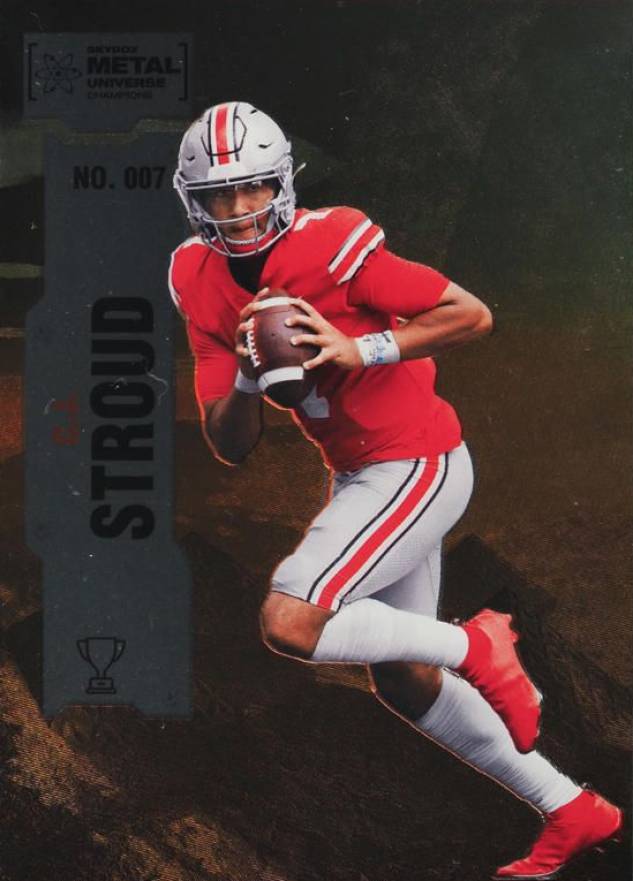 2022 Skybox Metal Universe Champions CJ Stroud #7 Football Card