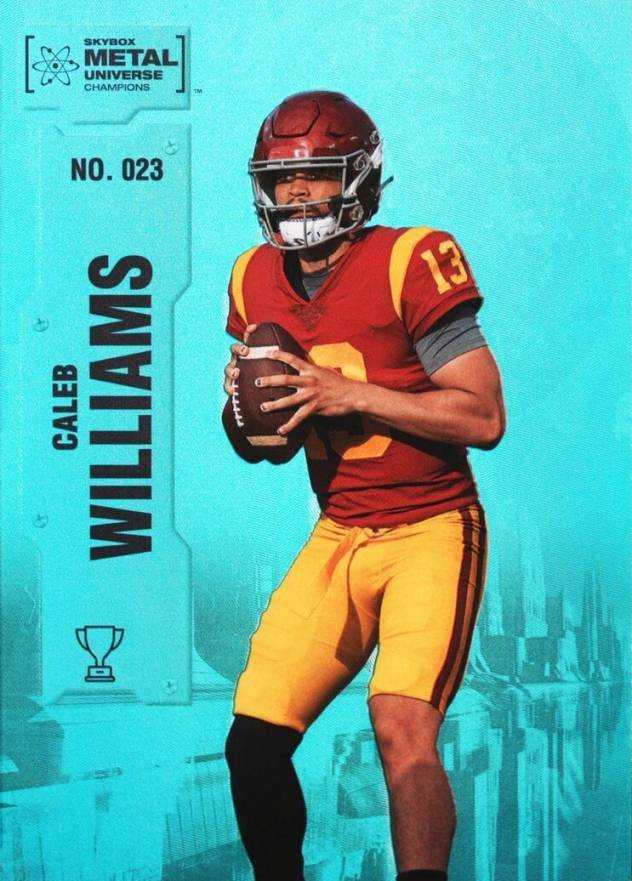 2022 Skybox Metal Universe Champions Caleb Williams #23 Football Card