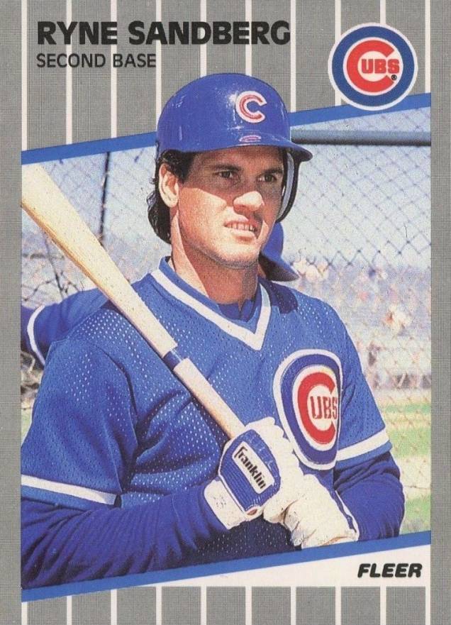 1989 Fleer Ryne Sandberg #437 Baseball Card