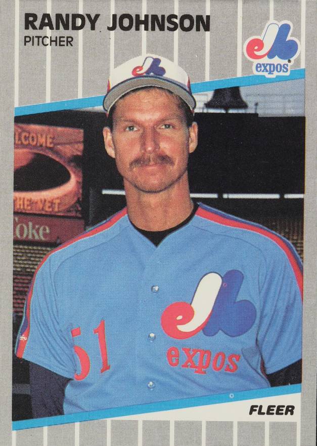 1989 Fleer Randy Johnson #381 Baseball Card