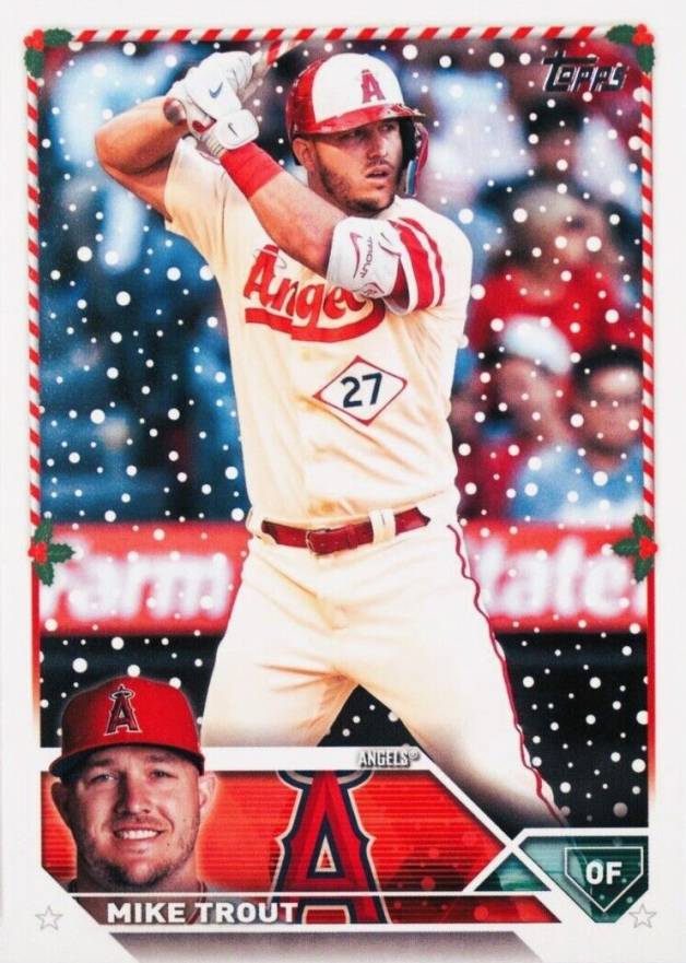 2023 Topps Holiday Mike Trout #H27 Baseball Card