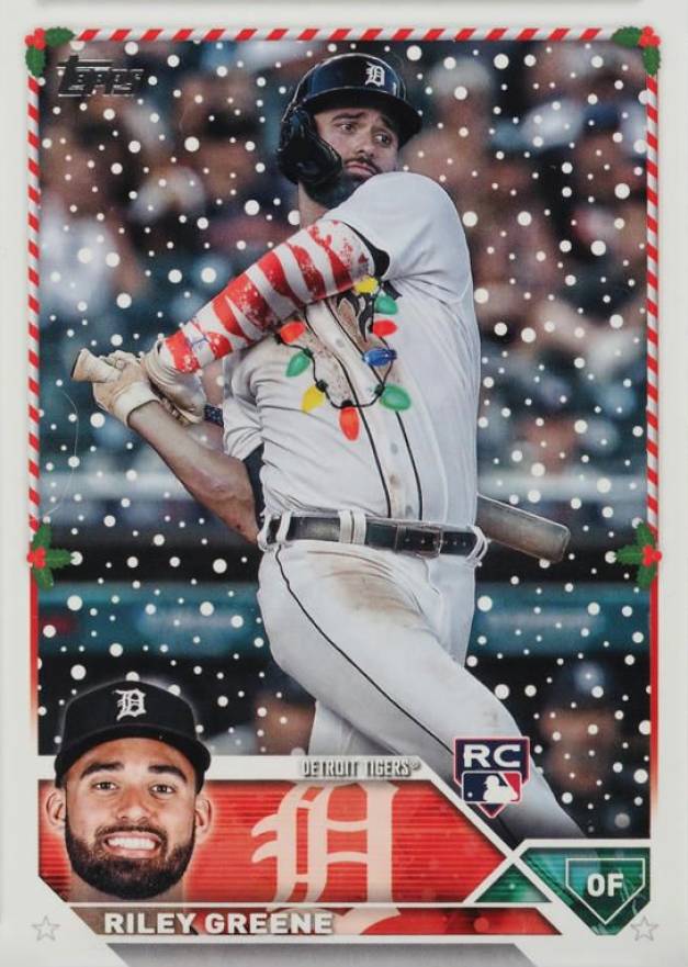 2023 Topps Holiday Riley Greene #H70 Baseball Card