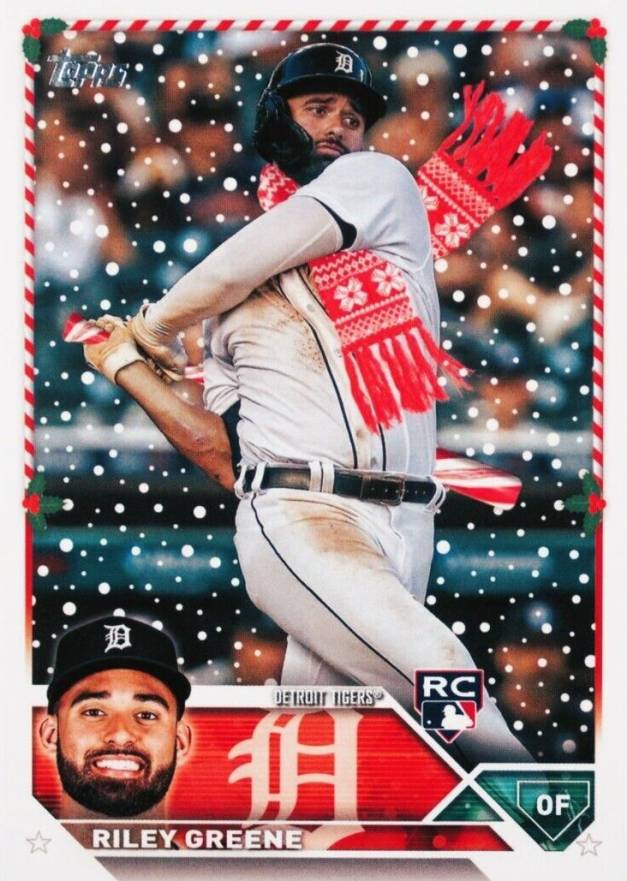 2023 Topps Holiday Riley Greene #H70 Baseball Card