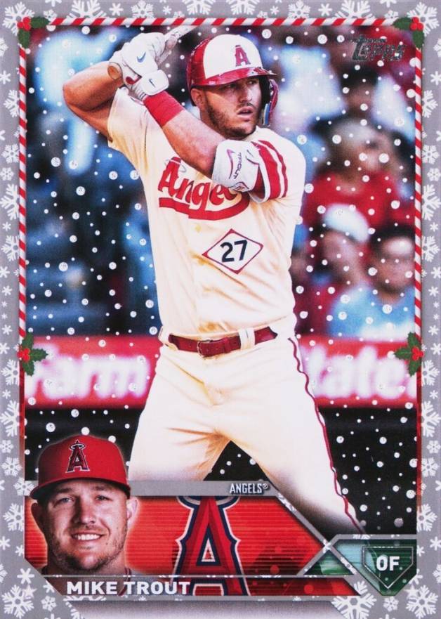 2023 Topps Holiday Mike Trout #H27 Baseball Card