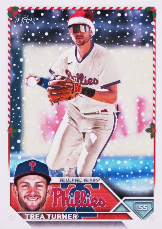 2023 Topps Holiday Trea Turner #H118 Baseball Card