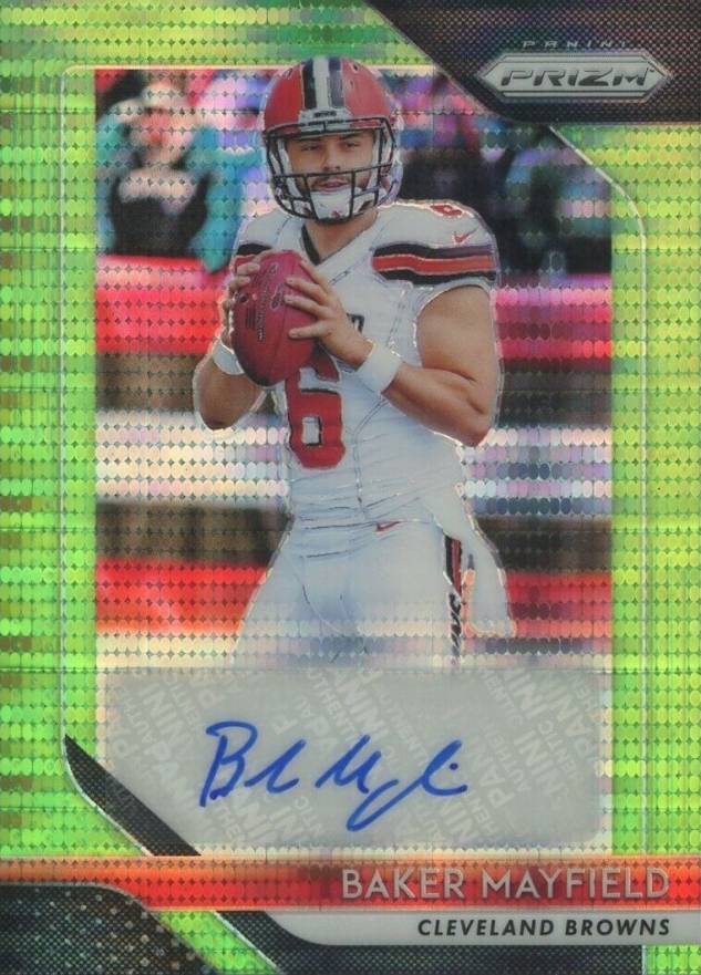 2018 Panini Prizm Rookie Autographs Baker Mayfield #BM Football Card