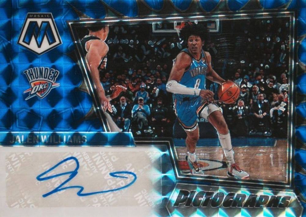 2022 Panini Mosaic Pictographs Mosaic Jalen Williams #PMWIL Basketball Card