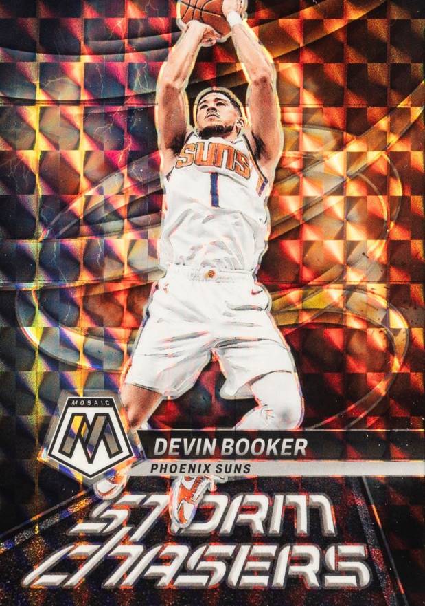 2022 Panini Mosaic Storm Chasers Devin Booker #9 Basketball Card