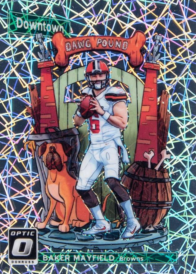 2018 Panini Donruss Optic Downtown Baker Mayfield #DT12 Football Card