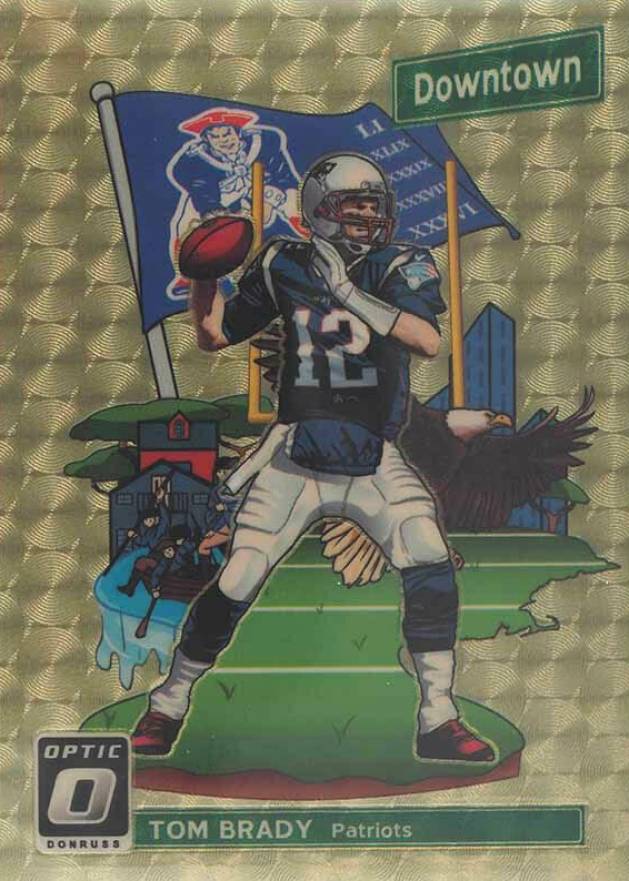 2018 Panini Donruss Optic Downtown Tom Brady #DT1 Football Card