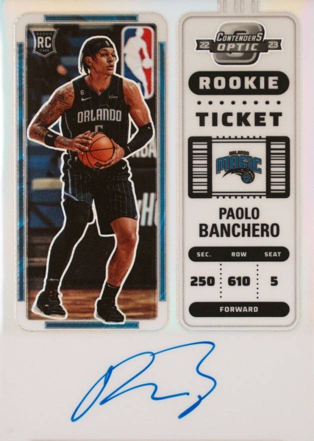 2022 Panini Contenders Optic Paolo Banchero #118 Basketball Card